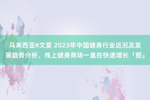 马来西亚#文爱 2023年中国健身行业近况及发展趋势分析，线上健身商场一直在快速增长「图」